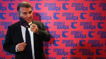 Laporta: "Si Florentino colgase una pancarta junto al Camp Nou no sé como me lo tomaría"