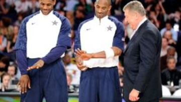 LeBron James, Kobe Bryant y Jerry Colangelo.