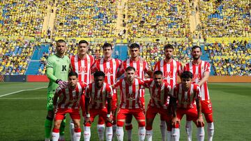 Formación del Almería en Las Palmas.