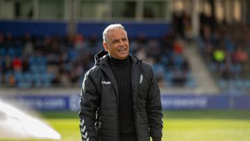 Sergio Pellicer, poco antes del Andorra - Málaga.