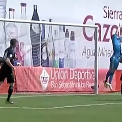 La cantada de Luca Zidane en el segundo gol del Sanse que es difícil de asimilar