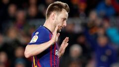 El centrocampista croata del Barcelona, Ivan Rakitic, durante un partido.