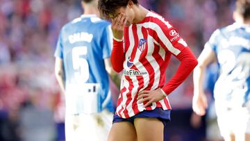 MADRID, SPAIN - NOVEMBER 6:  Joao Felix of Atletico Madrid  during the La Liga Santander  match between Atletico Madrid v Espanyol at the Estadio Civitas Metropolitano on November 6, 2022 in Madrid Spain (Photo by David S. Bustamante/Soccrates/Getty Images)