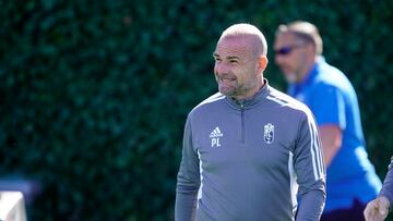 Paco López durante un entrenamiento.