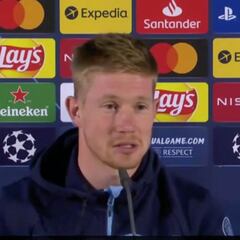 De Bruyne: "Entendemos la presión, pero también se pueden disfrutar este partido"