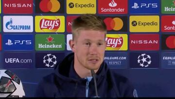 De Bruyne: "Entendemos la presión, pero también se pueden disfrutar este partido"