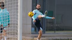 Isco, en un entrenamiento.