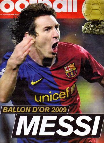 Lionel Messi won the Ballon d'Or award for the first time in 2009, before going on to win it another four times in 2010, 2011, 2012, 2015. He and Cristiano Ronaldo hold the record for the most Ballon d'OR wins, with five each.