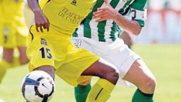 <b>SUEÑO. </b>Quintero, en el partido del Cartagena ante el Betis.