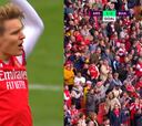 Odegaard marca desde Noruega el golazo de la jornada de la Premier