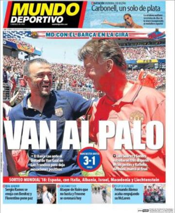 Portadas de la prensa deportiva