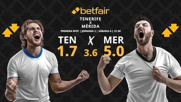 CD Tenerife vs. AD Mérida: horario, dónde ver, pronósticos y clasificación