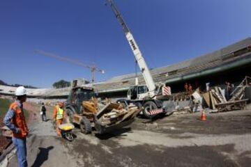 Así avanzan en las obras del recinto de Concepción.