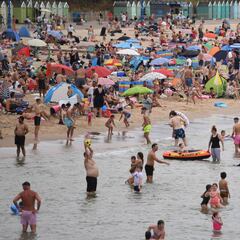 Las playas británicas se llenan pese a la advertencia de las autoridades