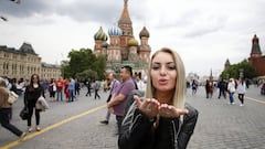 El lado B de la Copa: las bellezas rusas en la Plaza Roja