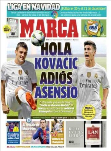 Portadas de la prensa deportiva