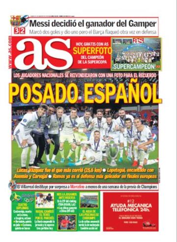 Las portadas de AS de agosto