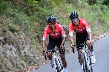 Nairo Quintana entrena en las carreteras de Mónaco tras volver a Europa en el vuelo del deporte colombiano. El ciclista del Arkéa-Samsic piensa en el Tour de Francia.