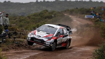 El Toyota de Meeke es lider en el inicio del WRC de Argentina