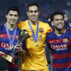 Claudio Bravo suma seis títulos en 2015 y logra récord mundial