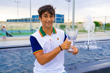 Daniel Rincón tras ganar el US Open júnior.