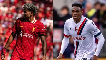 Luis Díaz y Jhon Lucumí se enfrentan en Champions League.