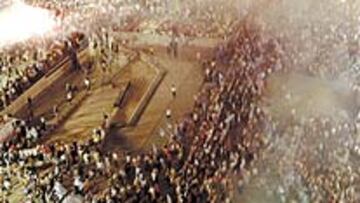 Atenas vivió una noche de fiesta tras la victoria ante Francia.