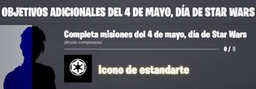 Objetivos adicionales del D&iacute;a de Star Wars