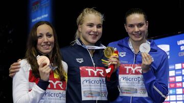 Jessica Vall y su bronce.