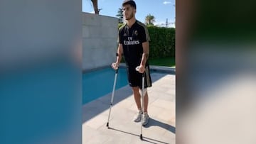 Asensio compartió sus primeros pasos tras la operación