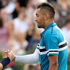 Kyrgios downs 'legend' Murray as Dimitrov and Djokovic progress