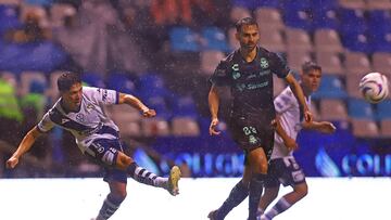 Raul Lopez of Puebla during the game Puebla vs Santos, corresponding to Round 02 of the Torneo Apertura 2023 of the Liga BBVA MX, at Cuauhtemoc Stadium, on July 07, 2023.
<br><br>
Raul Lopez de Puebla durante el partido Puebla vs Santos, correspondiente a la Jornada 02 del Torneo Apertura 2023 de la Liga BBVA MX, en el Estadio Cuauhtemoc, el 07 de Julio de 2023.