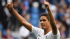 Rapha&euml;l Varane jugando con la selecci&oacute;n francesa en el Mundial de Rusia