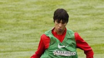 Óliver, con el Atlético.