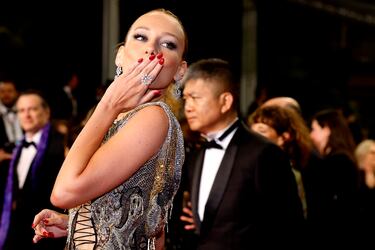 La actriz madrileña, Ester Expósito, durante la alfombra roja del Festival de Cannes 2023.
