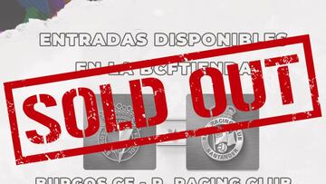 Agotadas las entradas para el partido contra el Racing