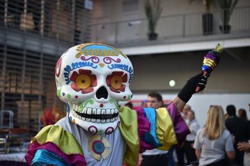 El día de muertos se vivió previo al Gran Premio de México