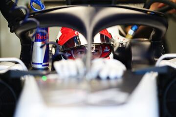 Daniil Kvyat durante la clasificación del Gran Premio de Italia.