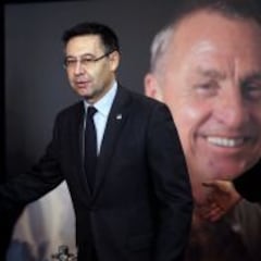 El mundo del fútbol lloró
a Cruyff en el Camp Nou