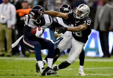 La crónica en imágenes del Texans-Raiders en el Azteca