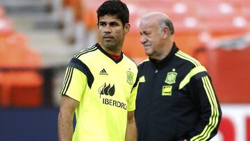 Diego Costa y Vicente del Bosque 