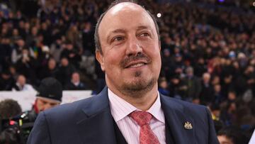 Benítez, durante un partido con el Newcastle.