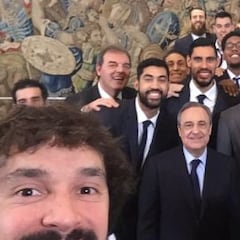 El Rey recibe en La Zarzuela al Real Madrid campeón de Copa