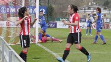 Yulema Corres, autora del cuarto gol del Athletic ante el Granadilla Tenerife. 