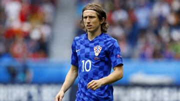Modric, durante el partido.