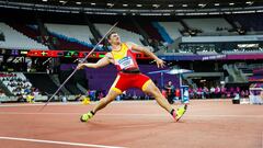 H&eacute;ctor Cabrera, en el Mundial de atletismo paral&iacute;mpico de Londres.
