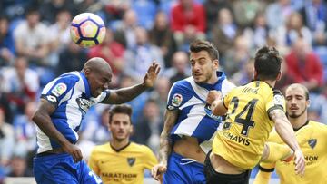 Joselu logró el undécimo tanto de cabeza del Depor esta temporada