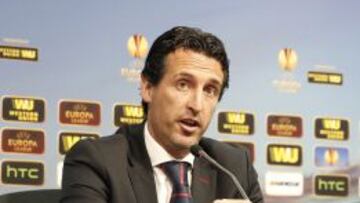 Emery, en rueda de prensa.