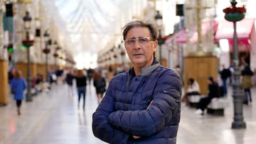 Loren Juarros posa para AS en la c¨¦ntrica calle Larios de M¨¢laga.
