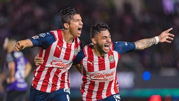 &Aacute;ngel Zald&iacute;var festeja su gol contra Mazatl&aacute;n en la &uacute;ltima jornada